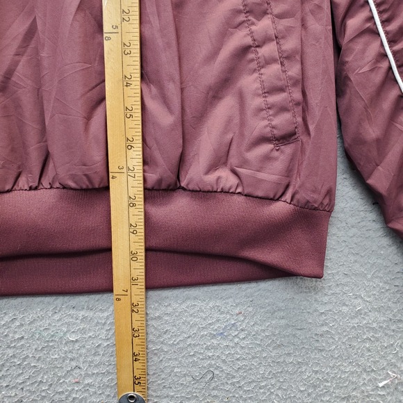 New Balance Rain Jacket Men's 2XL Burgundy Mesh Lined Golf Performance Pullover - Picture 7 of 9